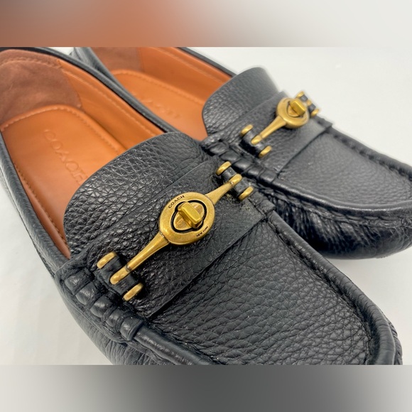 COACH Women's Crosby Driver Turnlock Pebbled Loafer Flats (Pre-owned) - Picture 7 of 16